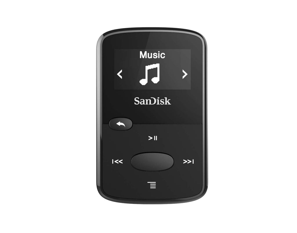  [AUSTRALIA] - SanDisk 8GB Clip Jam MP3 Player, Black - microSD card slot and FM Radio - SDMX26-008G-G46K MP3 Player Only