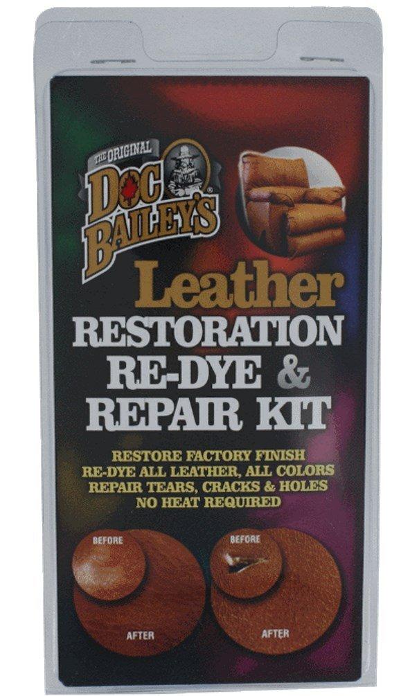  [AUSTRALIA] - Doc Bailey’s Vinyl & Leather Restoration Re-Dye & Repair-A-Tear Kit - Conditions, Repairs Rips, Tears & Cracks in Minutes - Safe for All Vinyl & Leather - Safe for Any Color Leather