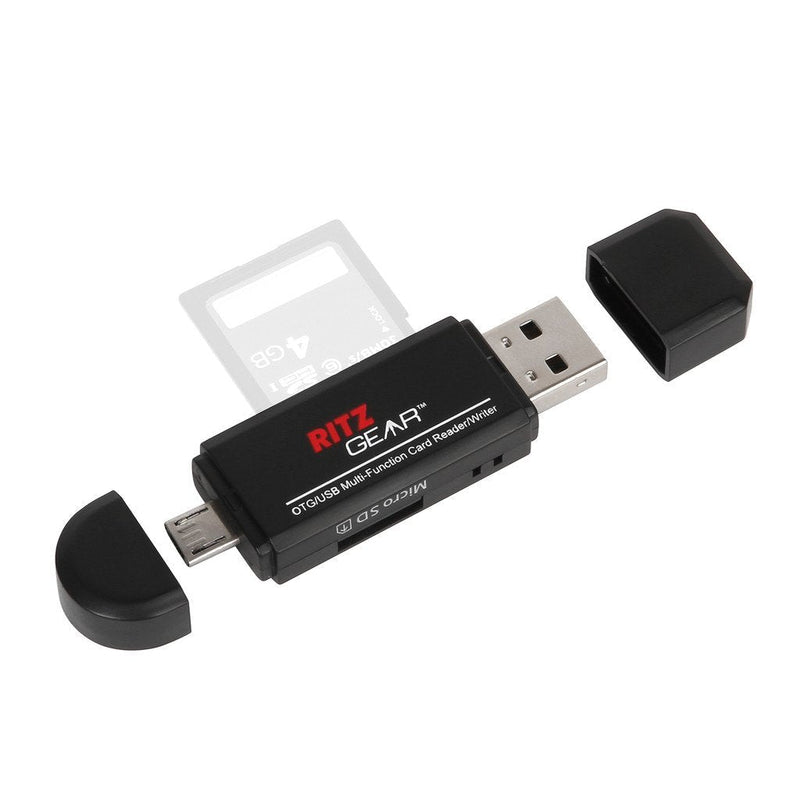 Ritz Gear OTG USB/Micro USB Multi-Function SD/Micro SD Card Reader/Writer for PC, Tablet and Smartphones (3-Pack) - LeoForward Australia