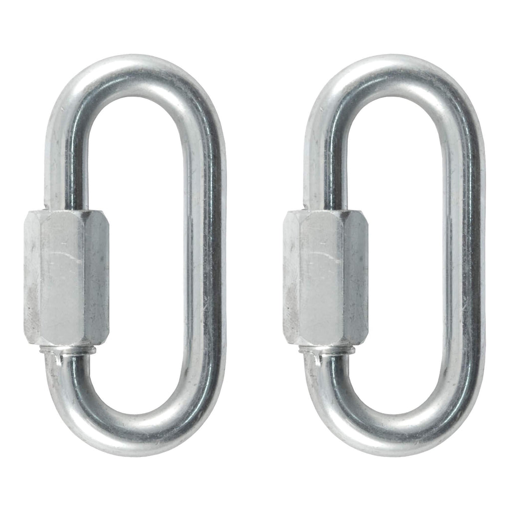 [AUSTRALIA] - CURT 82903 Threaded Quick Link Trailer Safety Chain Hook Carabiner Clips 5/16-Inch Diameter, 1,760 lbs, 2-Pack