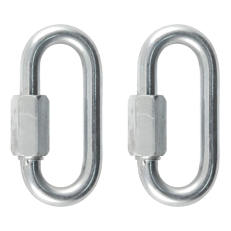  [AUSTRALIA] - CURT 82903 Threaded Quick Link Trailer Safety Chain Hook Carabiner Clips 5/16-Inch Diameter, 1,760 lbs, 2-Pack