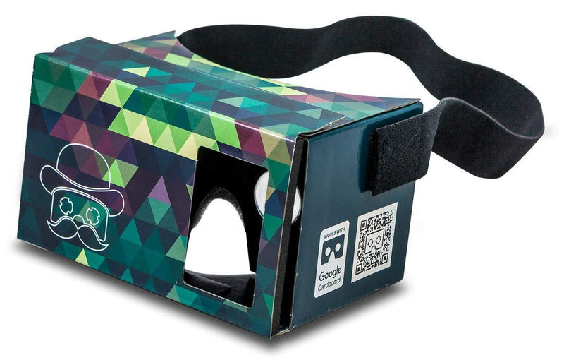  [AUSTRALIA] - Google Cardboard POP! Cardboard + Free Head Strap and Cushion. for Android and iPhone up to 6 inches. Including Lenses. 3D Glasses VR Glasses Virtual Reality Viewer VR Goggles.