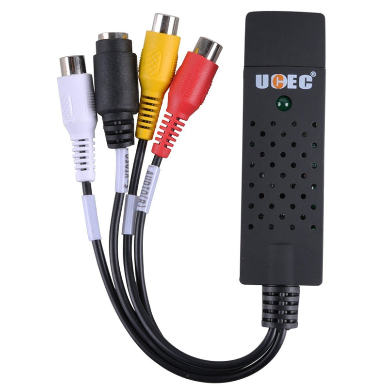  [AUSTRALIA] - UCEC USB 2.0 Video Audio Capture Card Device Adapter VHS VCR TV to DVD Converter Support Win 2000/Win Xp/Win Vista/Win 7/Win 8/Win 10