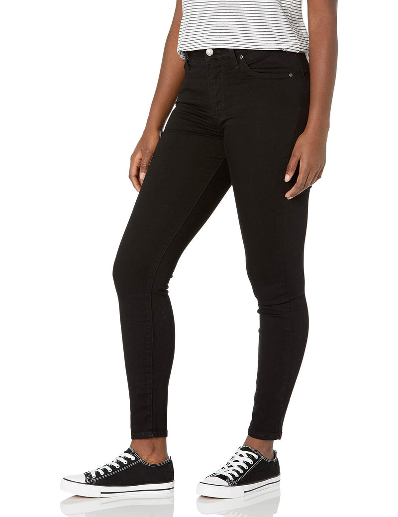 Levi's Women's 721 High Rise Skinny Jeans 24 Long Soft Black (Waterless) - LeoForward Australia