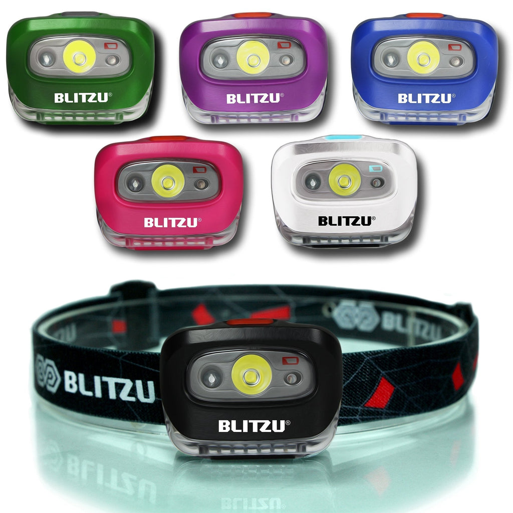  [AUSTRALIA] - BLITZU Headlamps for Adults, Camping Accessories Clearance, Camping Gear and Equipment, Head Lamp to Wear, Head Flashlight, Camping Essentials for Family, Camper, Kids, Adults, Headband Light, Black