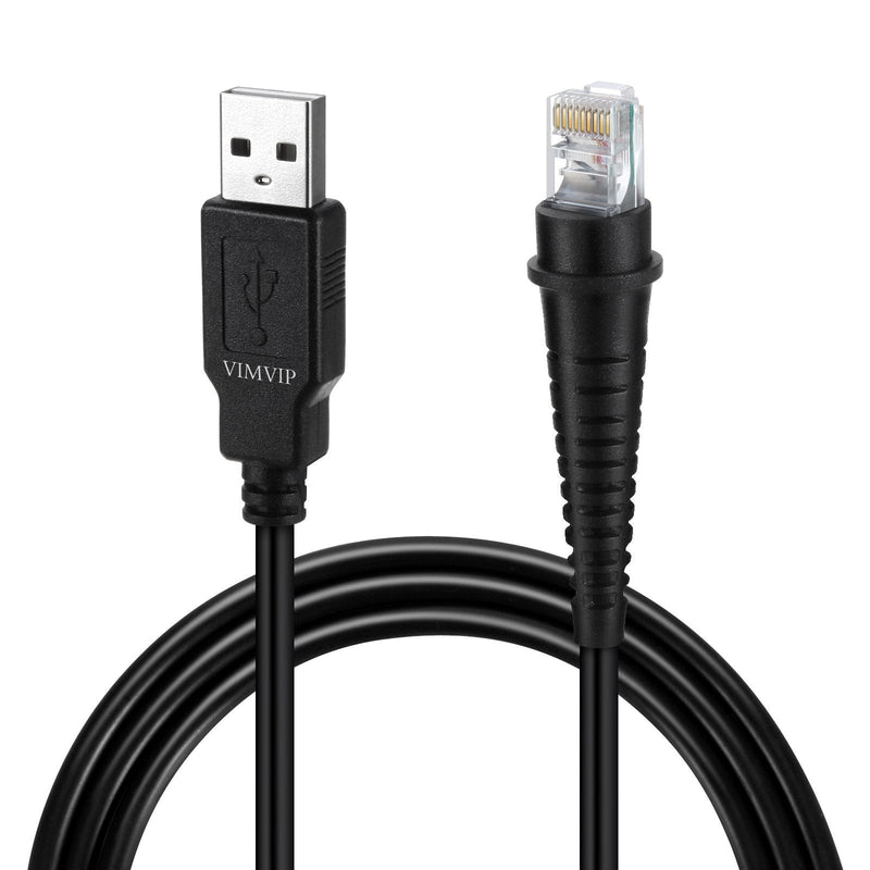  [AUSTRALIA] - VIMVIP 6FT USB Cable for Honeywell Metrologic Barcode Scanners MS5145, MS7120, MS9540, MS7180, MS1690, MS9590, MS9520 (Black)