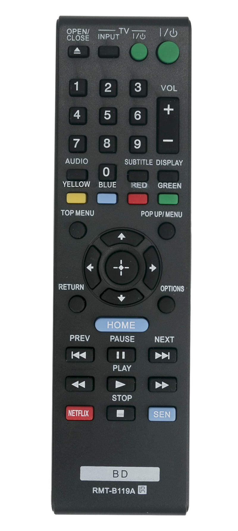 VINABTY New Rmt-b119a RMT B119a Replaced Remote Fit for Sony Bdpbx18 3D Blu-ray Bd DVD Player Bdpbx18 Bdp-s590 Bdp-bx510 Bdp-s5100 Bdp-bx110 Bdp-bx310 Bdp-bx59 Bdp-s1100 Bdp-s3100 Bdp-s390 Bdp-s580 - LeoForward Australia