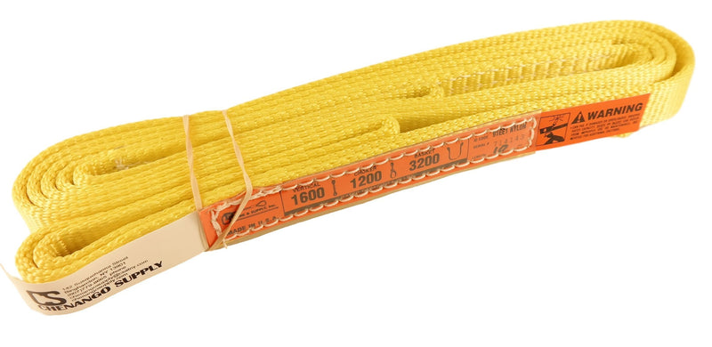  [AUSTRALIA] - DD Sling. Multiple Lengths! (100% Made in USA) 1" width, 1 Ply, Nylon Lifting Slings, Eye & Eye, Heavy Duty (900 webbing), 1,600 lbs Vertical, 1,200 Choker, 3,200 Basket (1"x10')
