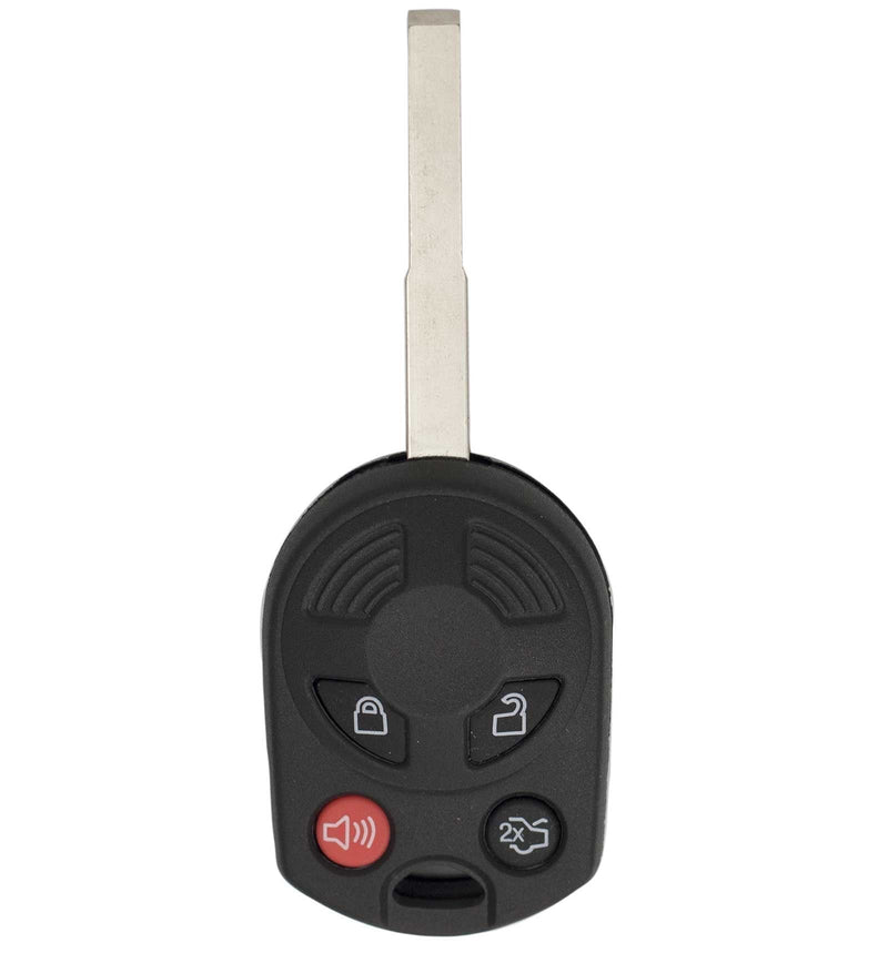  [AUSTRALIA] - Keyless2Go New Uncut Keyless Remote Head Key Fob Replacement for Ford Focus Escape Transit CMax OUCD6000022 164-R8046