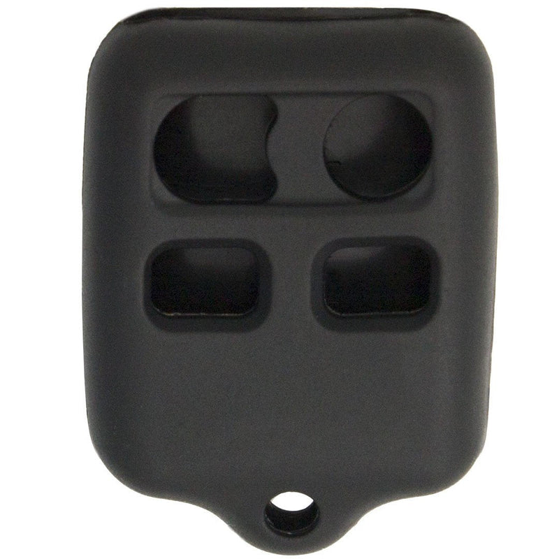  [AUSTRALIA] - Keyless2Go New Silicone Cover Protective Case for 4 Button Remote Key Fobs FCC CWTWB1U345 CWTWB1U331 - Black