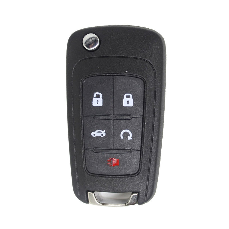  [AUSTRALIA] - Keyless2Go New Keyless Remote 5 Button Flip Car Key Fob Select Impala Malibu Cruze Equinox and Other Vehicles That Use FCC OHT01060512