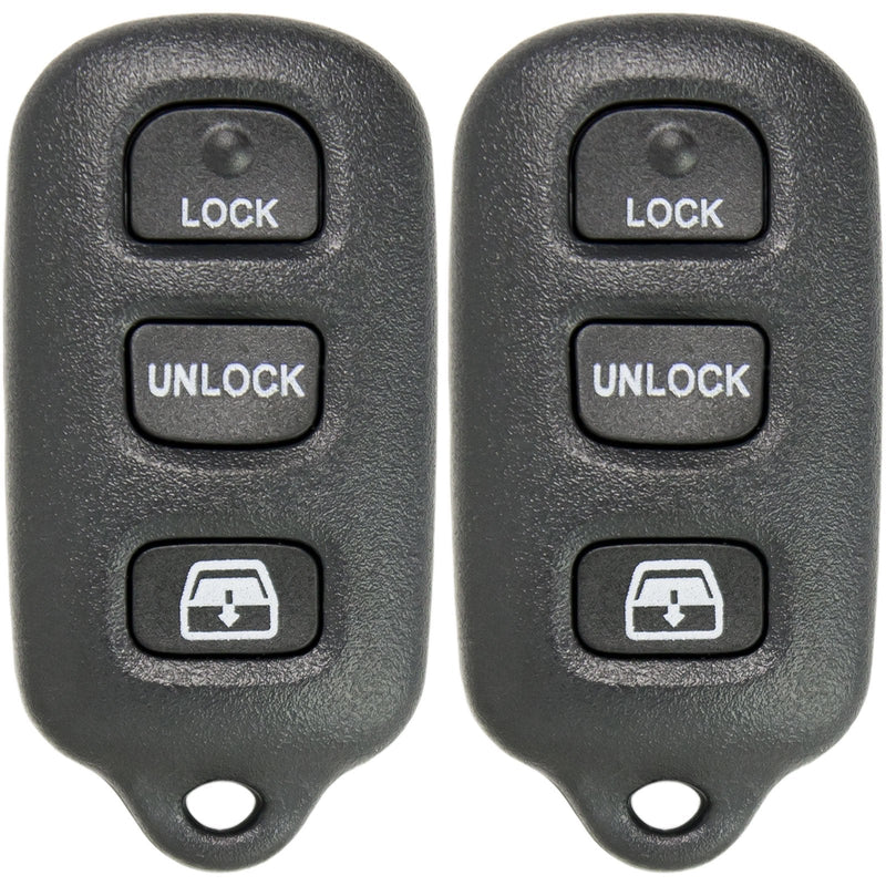  [AUSTRALIA] - Keyless2Go New Keyless Entry Remote Car Key Fob 4 Button Replacement for FCC HYQ12BBX HYQ12BAN (2 Pack)