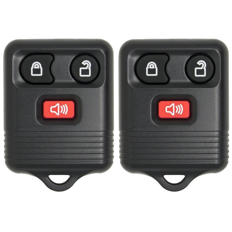  [AUSTRALIA] - Keyless2Go Keyless Entry Car Key Fob Replacement for Vehicles That Use 3 Button CWTWB1U331, Self-programming - 2 PACK
