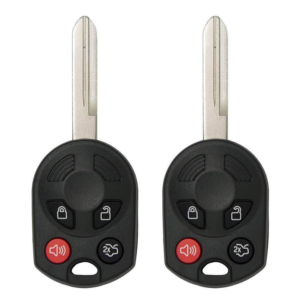 Keyless2Go Replacement for New Keyless Entry Remote Key Select Ford Escape Expedition Explorer Focus Fusion Lincoln Town Car and Other Vehicles That Use OUC6000022 164-R7040 (2 Pack) - LeoForward Australia