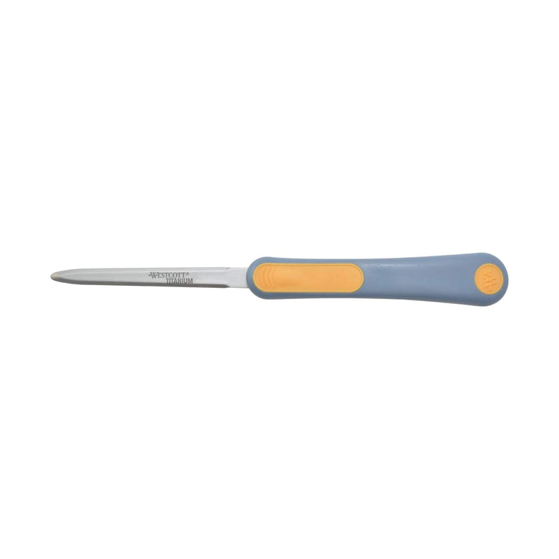  [AUSTRALIA] - Westcott Pub Titanium Bonded Blade Hand Letter Opener with Redesigned Handle, 9", Gray/Yellow (16450)