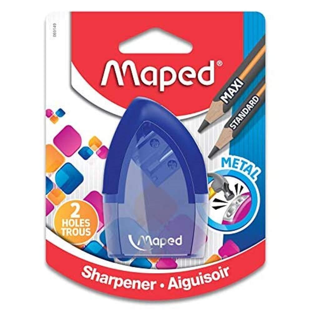 Maped Tonic 2 Hole Pencil Sharpener with Metal Insert, Assorted Colors (069149) - LeoForward Australia