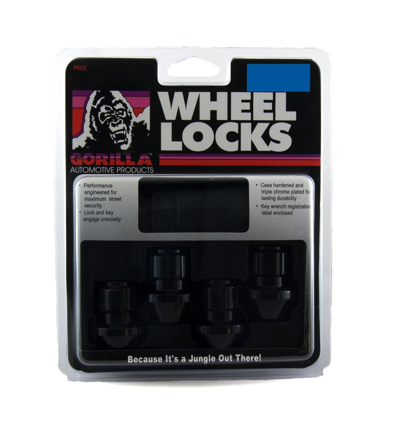  [AUSTRALIA] - Gorilla Automotive 96641BDX Black Factory Style Wheel Lock Set (14mm x 1.50 Thread Size, 4-Pack)