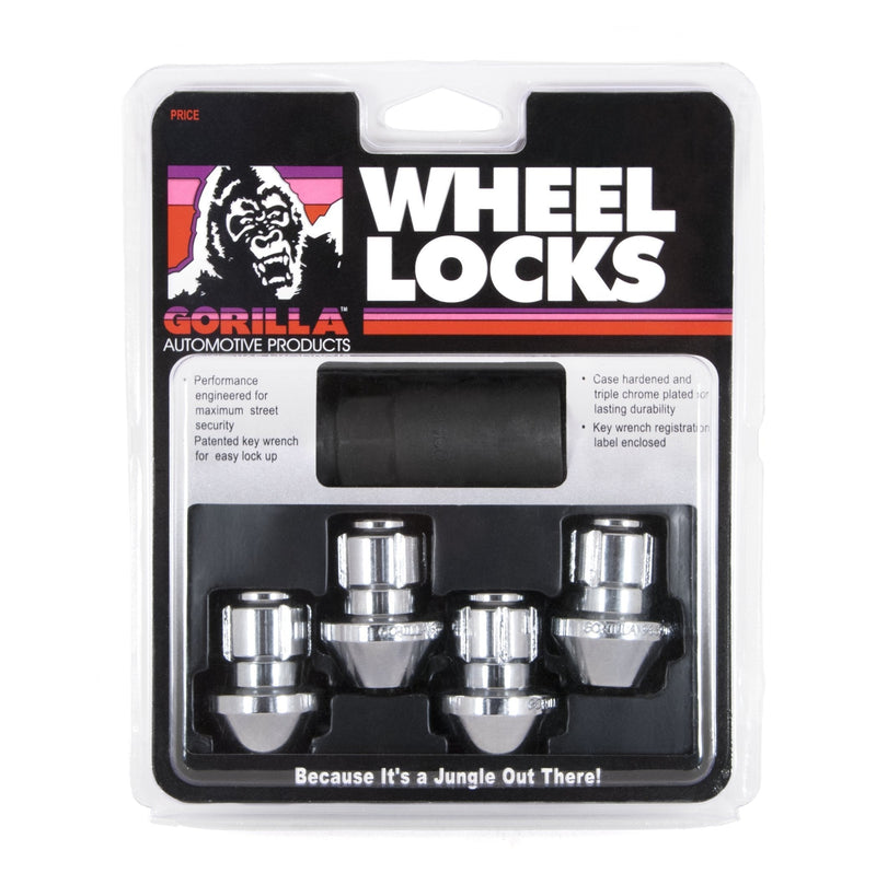  [AUSTRALIA] - Gorilla Automotive 96641DX Chrome Factory Style Wheel Lock Set (14mm x 1.50 Thread Size, 4-Pack)