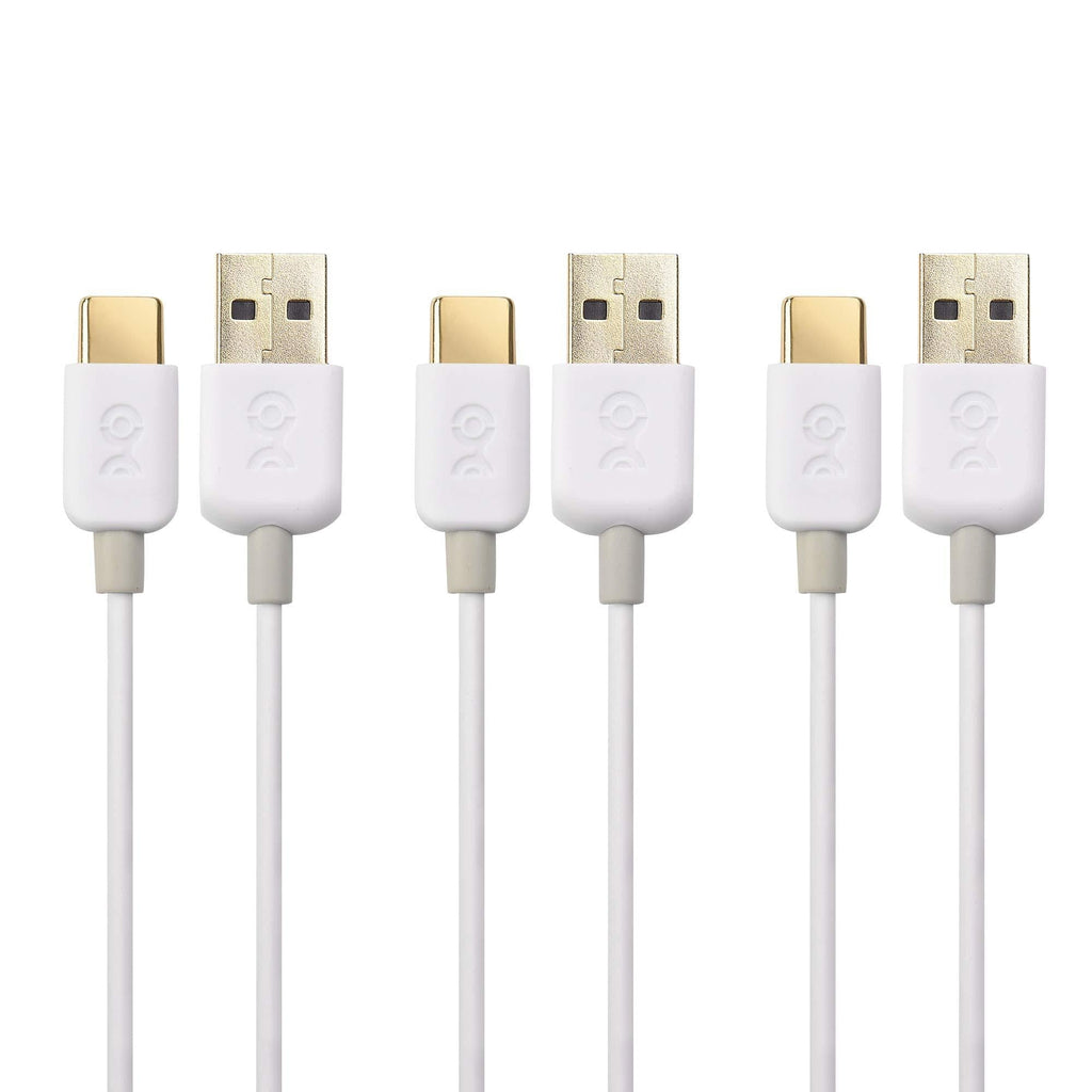 Cable Matters 3-Pack Slim Series USB C Cable with 3A Fast Charging in White 3.3 Feet for Samsung Galaxy S20, S20+, S20 Ultra, Note 10, Note 10+, LG G8, V50, Google Pixel 4, and More - LeoForward Australia