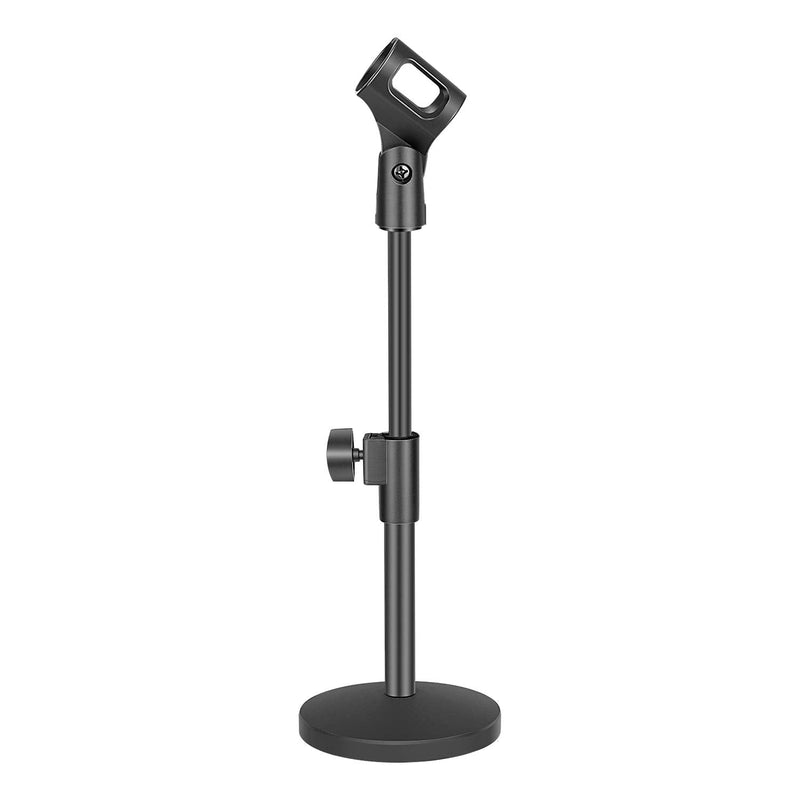  [AUSTRALIA] - Neewer Stable Desktop Mic Stand with Black Iron Base, Mic Clip and 5/8" Male to 3/8" Female Screw for Blue Yeti Snowball Spark & Other Microphone