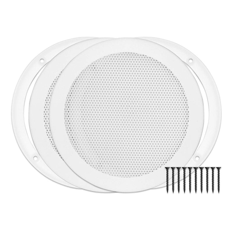  [AUSTRALIA] - Reliable Hardware Company RH-4002-6.5-2-A White Surface Mount 6-1/2" Speaker Covers, Pair
