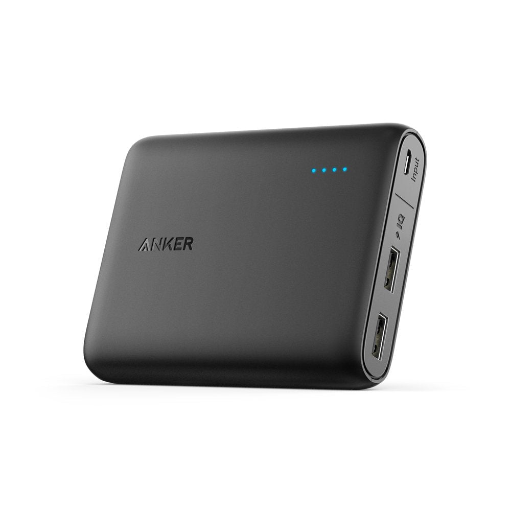  [AUSTRALIA] - Anker PowerCore 13000 Portable Charger - Compact 13000mAh 2-Port Ultra Portable Phone Charger Power Bank with PowerIQ and VoltageBoost Technology for iPhone, iPad, Samsung Galaxy (Black) Black