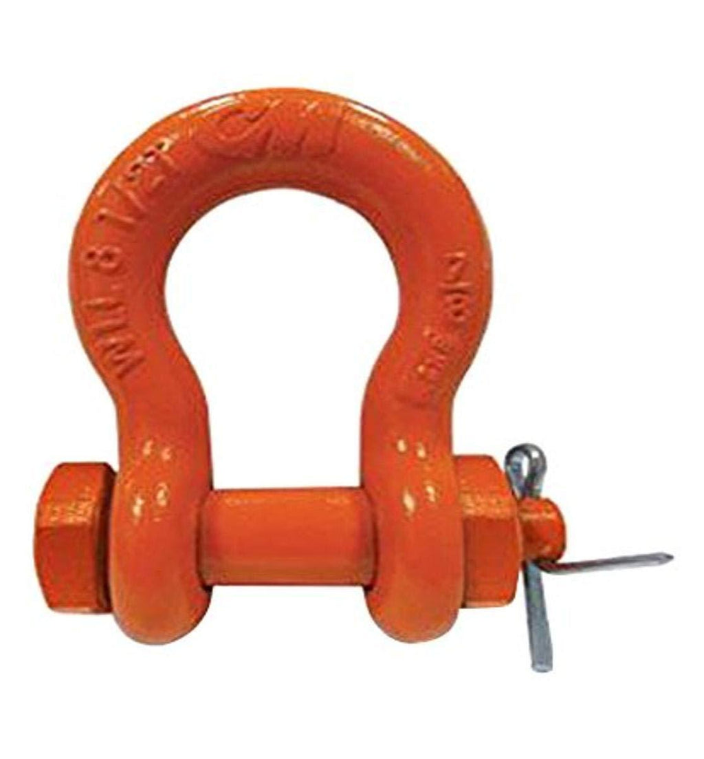 CM M846G Safety Shackle, Bolt, Nut and Cotter Pin, 3/4 Tons Working Load Limit, Galvanized Finish - LeoForward Australia