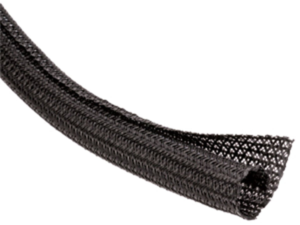  [AUSTRALIA] - 2" F6 Braided Wrap Around Sleeving - 10FT - Black 2 Inch (2") - 10 Feet