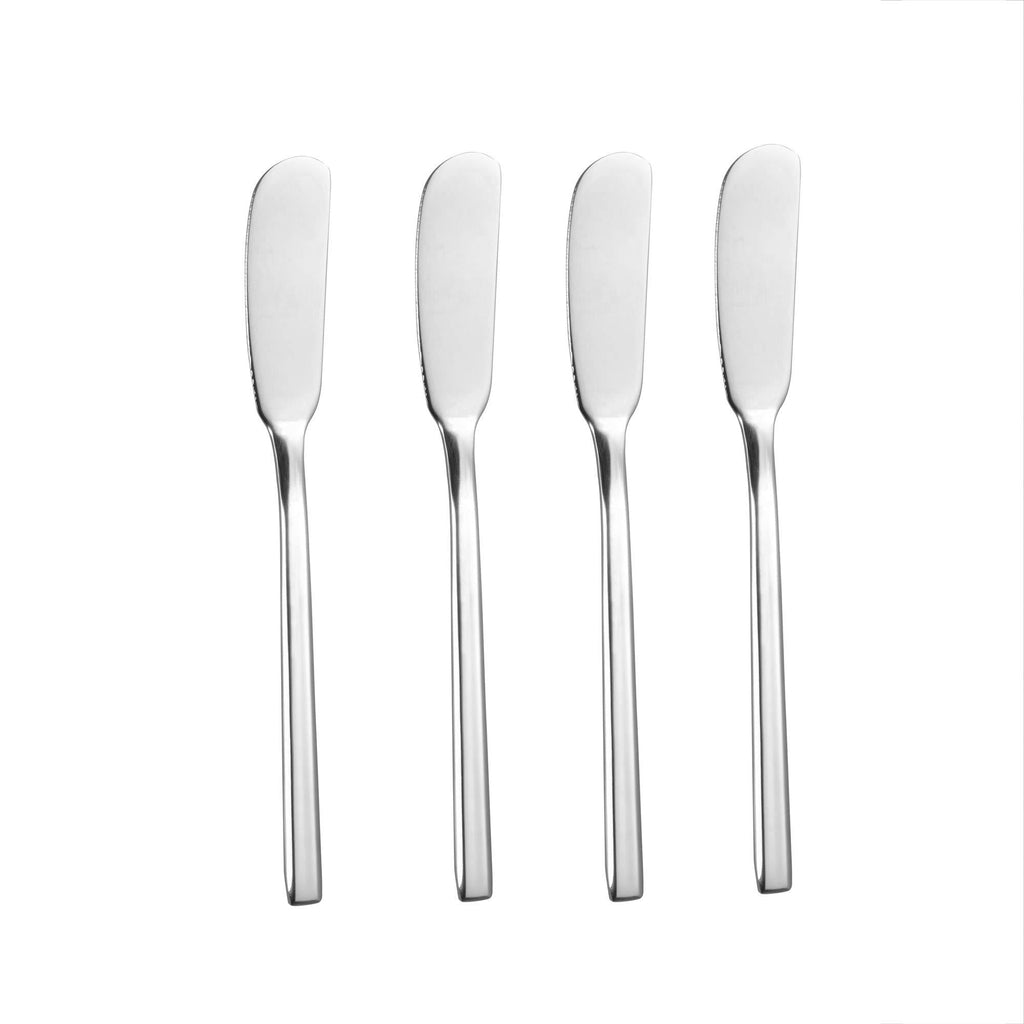  [AUSTRALIA] - IMEEA 6.5-Inch Butter Spreader Stainless Steel Butter Knife Cheese Spreaders for Butter Sandwiches Cheese Breakfast, Set of 4