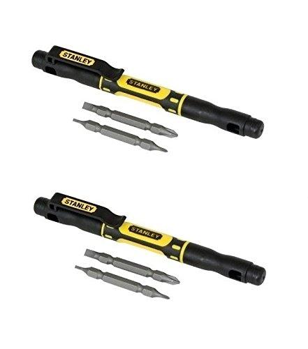  [AUSTRALIA] - Bostitch Office Stanley 4-In-1 Pocket Screwdriver Pack of 2 (66-344-2) 2-Pack