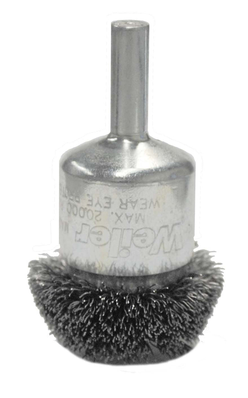  [AUSTRALIA] - Weiler 10035 Circular Flared Crimped Wire End Brush, 1-1/4", 0.08" Steel Fill, Made in The USA 0.008 Wire Size