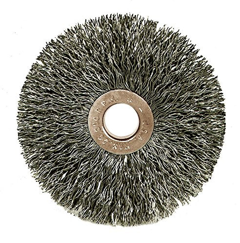 [AUSTRALIA] - Weiler 15322 1-1/2" Crimped Wire Wheel.0104"Steel Fill, 3/8"Arbor Hole, Made in The USA (Pack of 10) .0104 Wire Size x 3/8" Arbor Steel