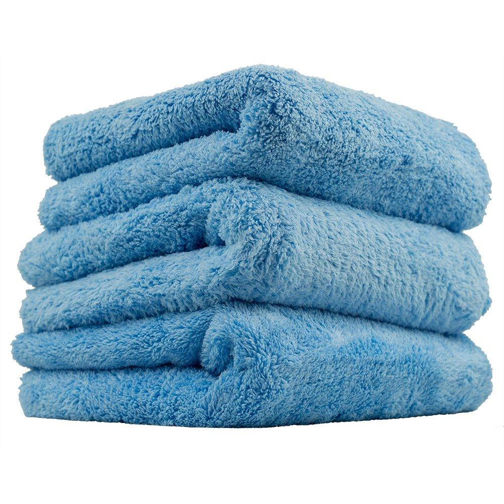  [AUSTRALIA] - Chemical Guys MIC35003 Edgeless Microfiber Towel, Blue (16 in. x 16 in.) (Pack of 3) 3 Pack
