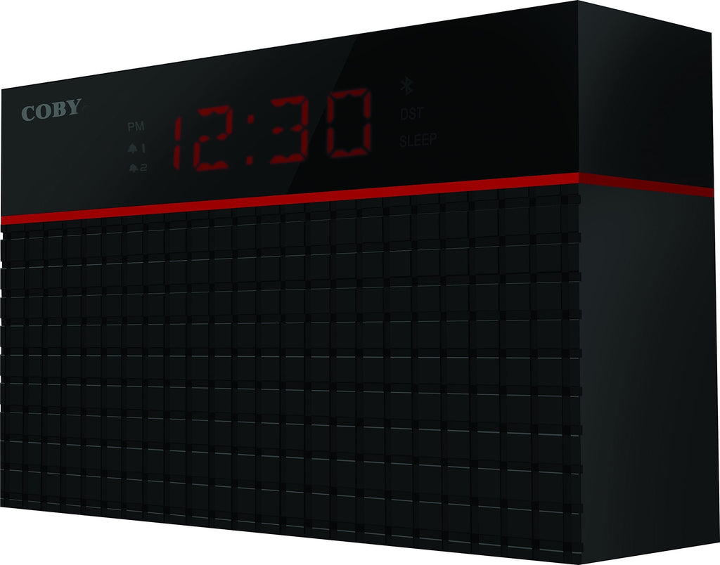 Coby CRABT-100-BLK Bluetooth Alarm Clock - LeoForward Australia