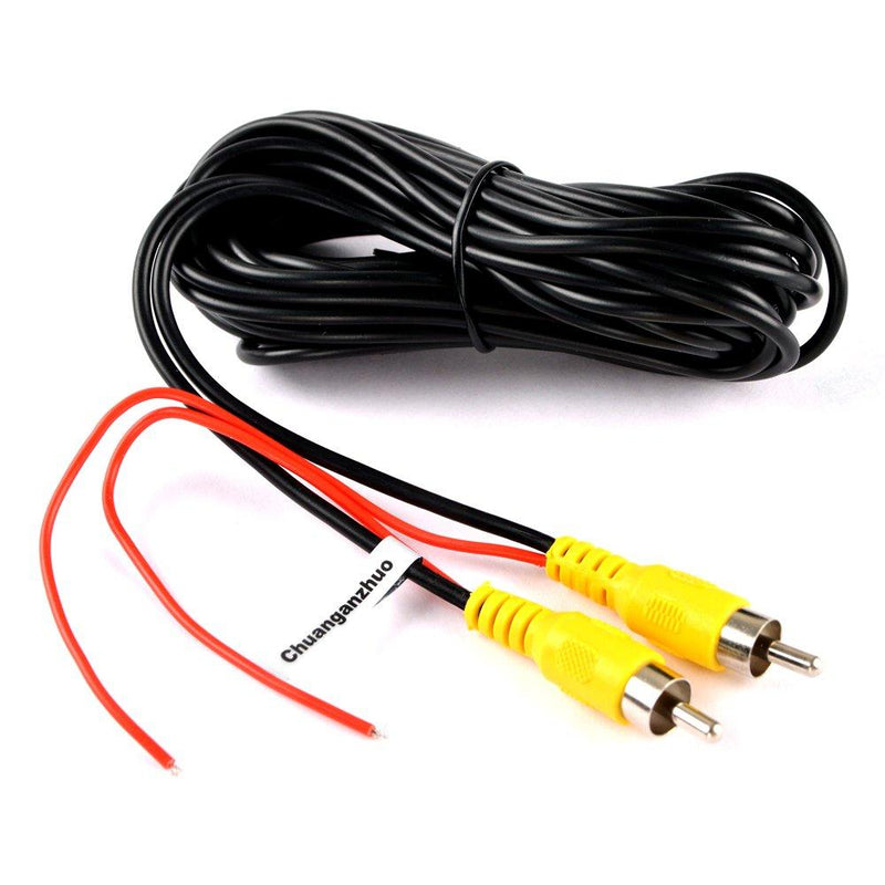 [AUSTRALIA] - Chuanganzhuo RCA Video Cable, CAZBC13 CAR Reverse Rear View Parking Camera Video Extension Cable with Detection Wire (6 Meters)