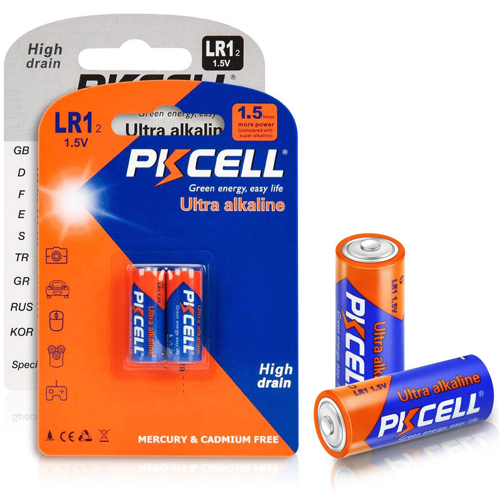 PKCELL N Alkaline Battery1.5V LR1 Long Lasting, All-Purpose N Battery- 4Count - LeoForward Australia