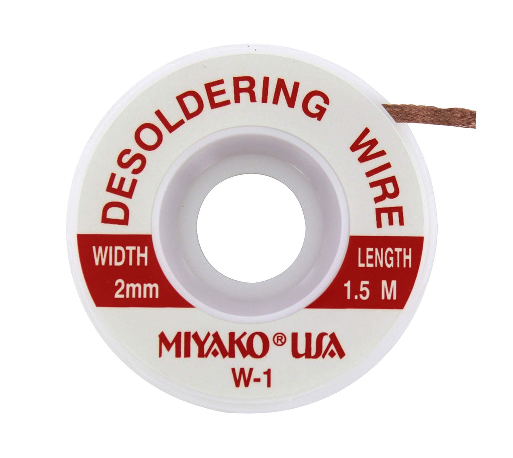  [AUSTRALIA] - MIYAKO Desoldering Wick Wire Roll in Handy Dispenser 5 Ft W-1