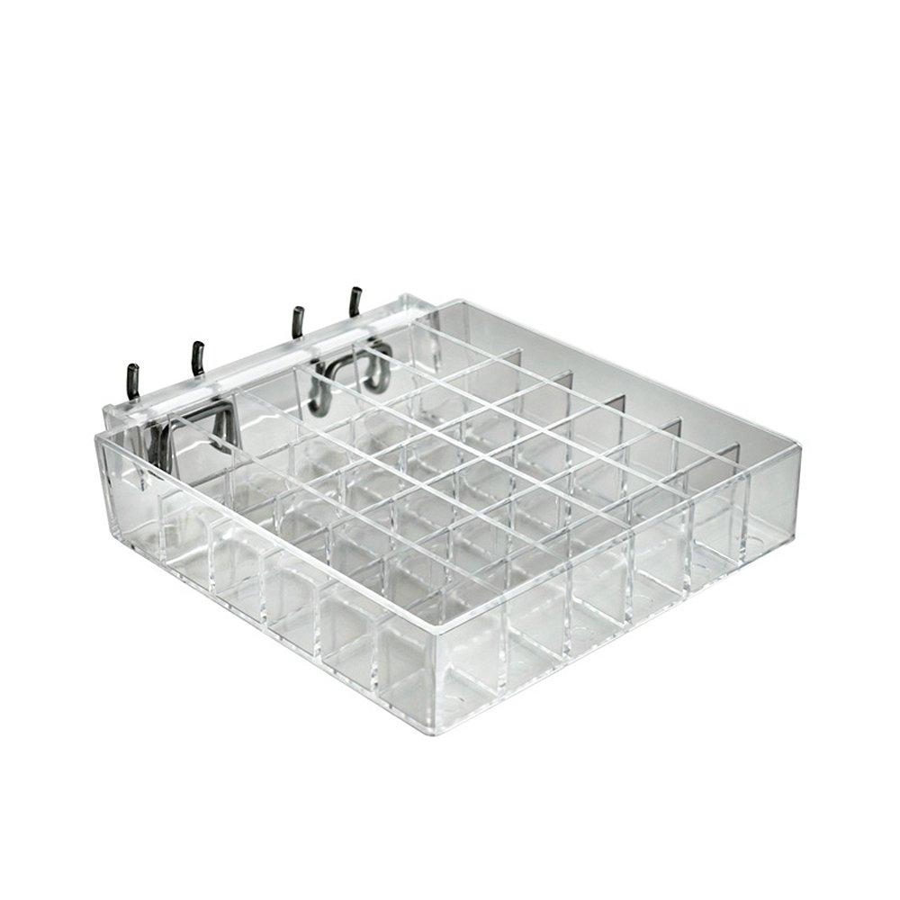 Azar Displays 225551-2pack 36-Compartment Cosmetic Tray for Pegboard/Slatwall (Pack of 2) - LeoForward Australia