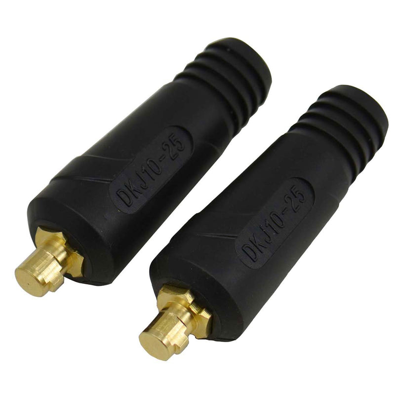  [AUSTRALIA] - TIG Welding Cable Panel Connector-plug DKJ10-25 200Amp Dinse Quick Fitting 2pk