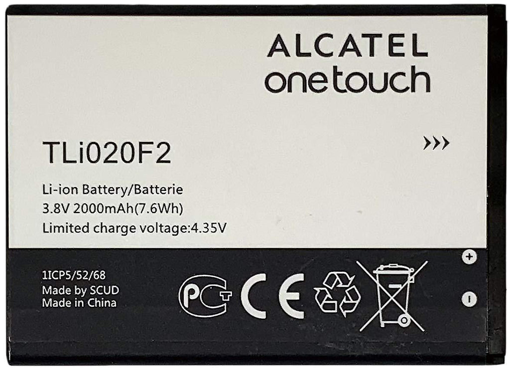 O4L New OEM Alcatel TLi020F2 7040T 7040N 7040 Fierce 2 A564C Pop Icon Pre Paid 2000 mAH Battery - LeoForward Australia