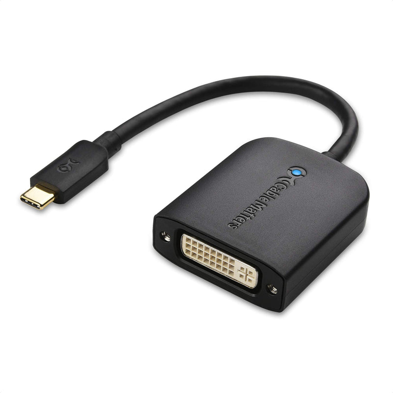  [AUSTRALIA] - Cable Matters USB C to DVI Adapter (USB-C to DVI Adapter) in Black - Thunderbolt 4 / USB4 / Thunderbolt 3 Port Compatible with MacBook Pro, Dell XPS 13, 15, HP Spectre x360, Surface Pro and More