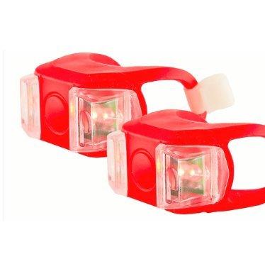 Bright Eyes Silicone Bike Tail Light Rear Safety LED Lights (Red) Red Two-Pack One-Size - LeoForward Australia