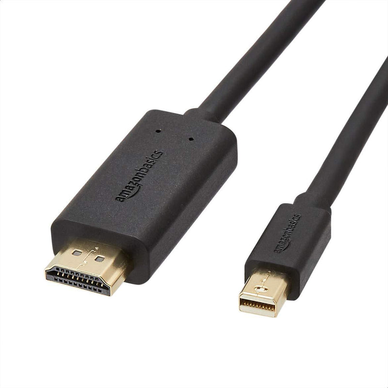  [AUSTRALIA] - Amazon Basics Mini DisplayPort to HDMI Cable - 6 Feet 1-Pack 6-Feet