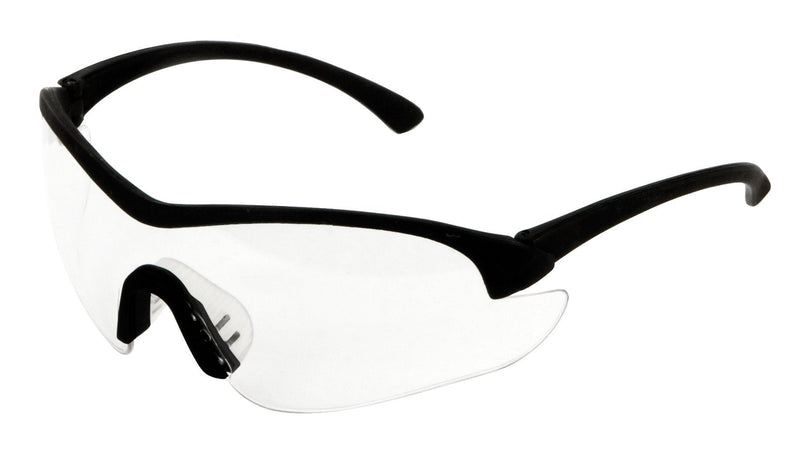  [AUSTRALIA] - Performance Tool Flex Frame High-impact Clear lenses Safety Glasses | Shooting Glasses, Black/Clear, W1032 Flex Frame Safety Glasses