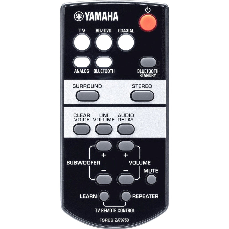 OEM Yamaha Remote Control: ATS-1030, ATS1030, YAS-103, YAS103 - LeoForward Australia