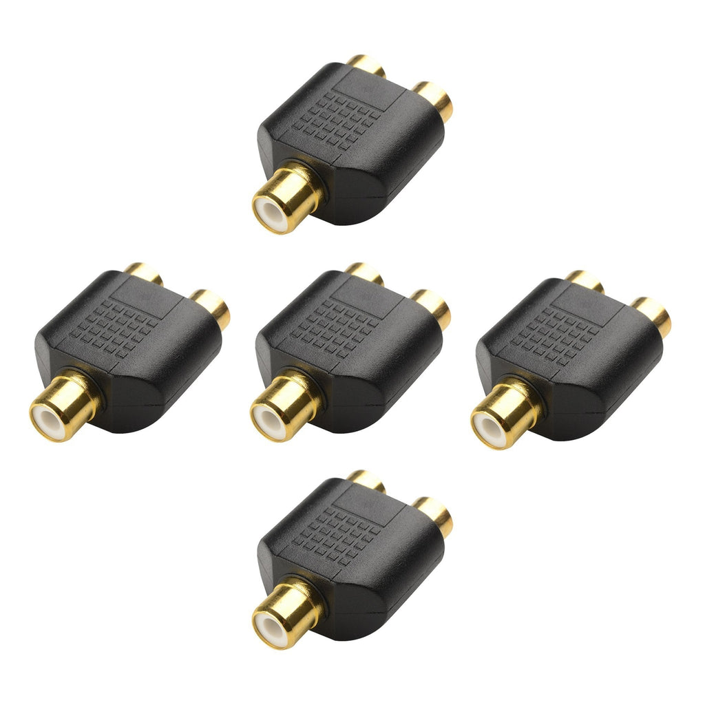  [AUSTRALIA] - Cable Matters 5-Pack Gold Plated RCA Split Adapter