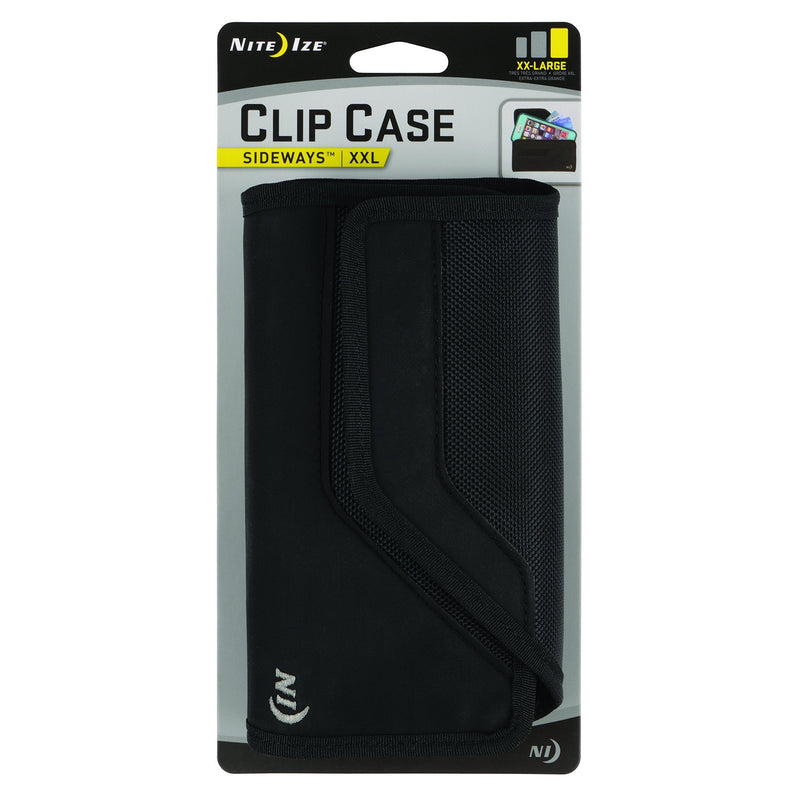 Nite Ize Clip Case Sideways Phone Holster - Protective, Clippable Phone Holster For Your Belt Or Waistband - XX Large - Black XX-Large - LeoForward Australia