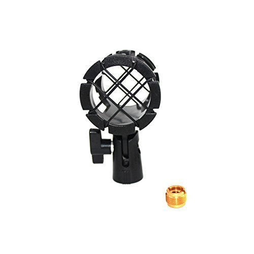  [AUSTRALIA] - ZRAMO Microphone Clip Mount Small Size Mics Holder Shock Mount with Adapter and 8pc O-ring for D230, ME66, Rode NTG-2,NTG-1, AT-875R