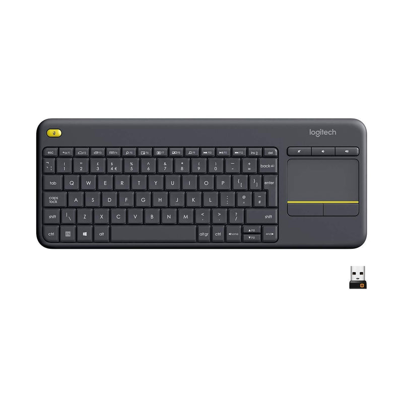 Logitech K400 Plus Wireless Touch TV Keyboard with Easy Media Control and Built-In Touchpad - LeoForward Australia