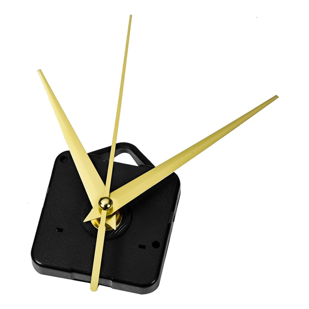  [AUSTRALIA] - Mudder Hands Clock Movement, 3/25 Inch Maximum Dial Thickness, 1/2 Inch Total Shaft Length (Gold) Gold